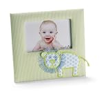 Mud Pie Baby Little Prince Seersucker Lion Frame