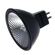 Ushio 1000007 - BAB/B/FG JR12V-20W/FL36/B/FG - Superline Reflecto 20 Watt 12 Volt Flood Covered MR16 Halogen Bulb, Black
