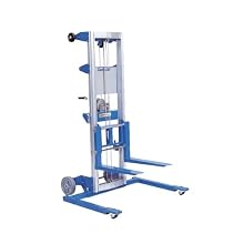 Genie Lift, GL- 12, Straddle Base, Heavy-Duty Aluminum Manual Lift, 350 lbs Load Capacity, Lift Height 13' 9.5" from Ground Level