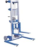 Genie Lift, GL- 12, Straddle Base, Heavy-Duty Aluminum Manual Lift, 350 lbs Load Capacity, Lift Height 13' 9.5" from Ground Level