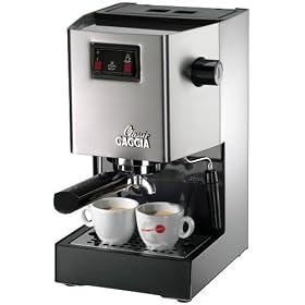 Gaggia Classic Brushed Stainless Steel Espresso Machine- 14101 by Gaggia