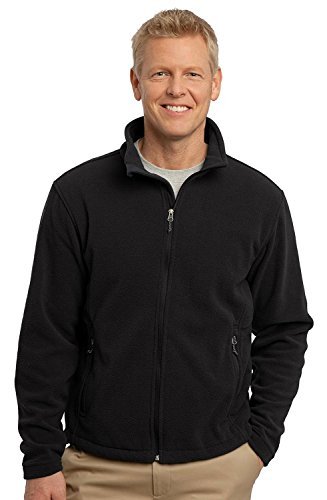 Port Authority Men's Soft Fleece Warm Jacket, Black, XXXX-Large