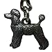 Pewter Poodle (Puppy Clip) Keychain