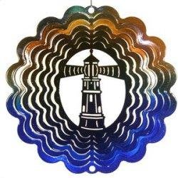 SunSationsTM Medium Lighthouse Wind Spinner - Color: Blue/Copper