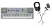 Musical Instruments : Yamaha DGX230 76 Full-Sized Piano Style Keys Bundle -  Professional Headphones, Keyboard Stand, and Power Supply