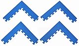 Set of 16 Beveled Side for Interlocking Wonder Mats (Blue, Side)