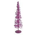 50 Lt Spiral Tinsel Tree - Pink (3')