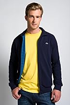 Full Zip Pique Sweatshirt with Jersey Striped Lining