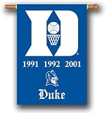 Duke Blue Devils Championship Years 3'X5' Banner W/Pole - NCAA