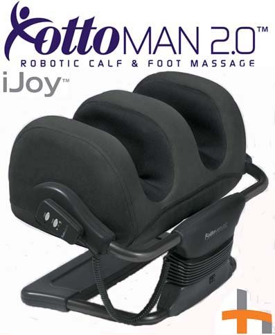 iJoy Ottoman 2.0 Human Touch Massager Calf and Foot Massage - HT-980-100-004 Black BPO