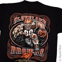 Cleveland Browns Running Back Adult Football 2-Sided T-Shirt