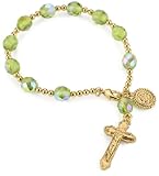 The Vatican Library Collection Olivine Rosary Bracelet