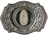 Mens "Virgin Mary" Picture Metal Belt Buckle