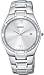 Seiko Men's SKP337 Diamond Dress Silver-Tone Watch