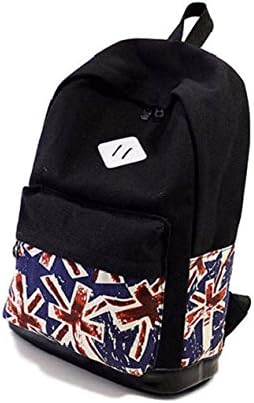 GBX Gear® Unisex Canvas Backpack School Bag Travel Bag Laptop High School Bag(Flag)