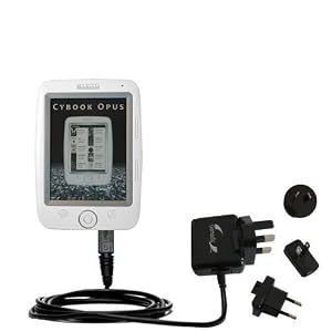International Wall / AC Charger for the Netronix Bookeen Cybook Opus - Gomadic Brand w/ TipExchange Technology