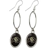 NCAA Colorado Buffaloes Silvertone Dangle Earrings