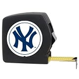 New York Yankees 25' Black Tape Measure (with Primary Logo)