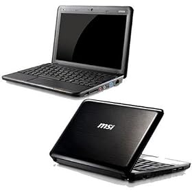 MSI U130-416US 10-Inch Black Netbook - 3 Hour Battery Life