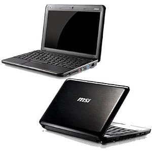 MSI U130-416US 10-Inch Black Netbook - 3 Hour Battery Life