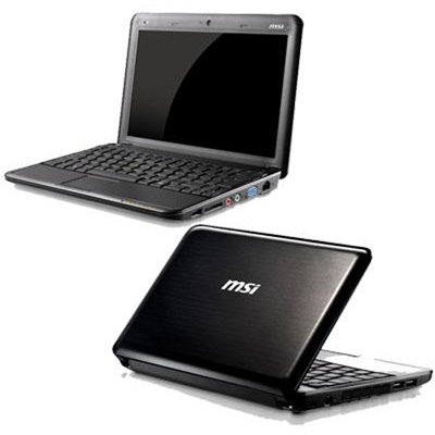 MSI U130-416US 10-Inch Black Netbook - 3 Hour Battery Life