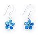 12mm Australian Opal Solid 925 Sterling Silver Hawaiian Jewelry Plumeria Earrings