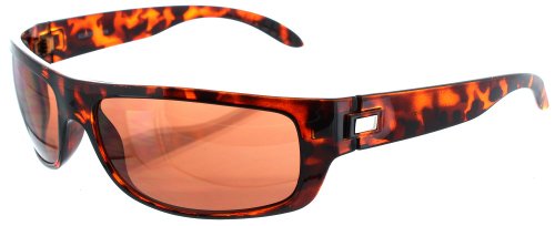Fiore HD Blue Blocker Driving Sunglasses - Available in Various Styles (Sport Wrap - Tortoise Frame)