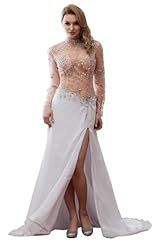 High-Neck Beaded Satin Prom Dress 