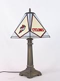Iowa State Cyclones Stained Glass Lamp with Logo Panels