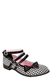 Torrid Plus Size T.U.K. - Black And White Gingham Mary Jane Flats (Medium Width)