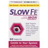 Slow Fe Slow Release Iron Tablets 90-Count Box