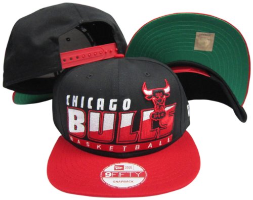 Chicago Bulls Slice & Dice Snapback Black/Red Hat / Cap