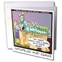 Londons Times Funny Bugs and Slugs Cartoons - Centipede Relationship Mind Games - Greeting Cards-6 Greeting Cards with envelopes