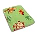 Fisher-Price Rainforest Jungle Stripe Coral Fleece Blanket