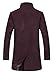 APTRO Men's Wool French Front Slim Fit Long Business Coat