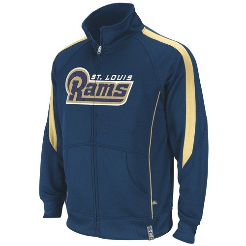 St. Louis Rams Tailgate Time Full Zip Performance Track Jacket