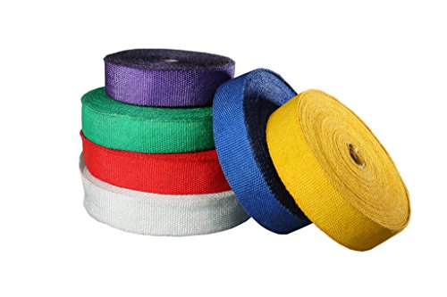 Hooked on Products #CCH001/50' High Temperature Colored Exhaust/Header Wrap - orange