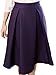 Vikoros Women's High Waisted Pleated Skirt A Line Midi Skirt