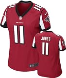 Julio Jones Women's Jersey: Home Red Game Replica #11 Nike Atlanta Falcons Women's Jersey