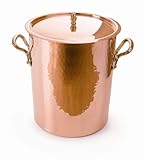Mauviel M'tradition 2157.24 13.7-Quart Soup Pot and Lid with Bronze Handle Mauviel M'tradition 2157.24 13.7-Quart Soup Pot and Lid with Bronze Handle