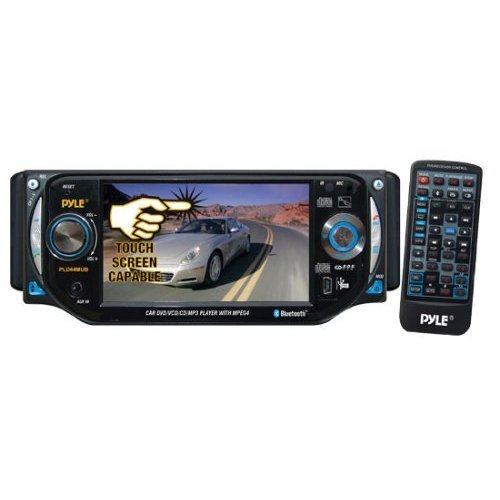 PYLE PLD44MUBT 4.3-Inch TFT Touch Screen DVD/VCD/CD/MP3/CD-R/USB/ AM/FM/Bluetooth and Screen Dial Pad