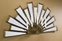 Villa Forlani French Country Traditional Sunburst Mirrored Wall D?cor Candle Sconce