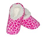 Snoozies Pink Leopard, Medium * Slippers Shoes Booties Women's 100-114WP(M)