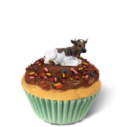 Guernsey Bull Cupcake Trinket Box