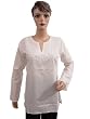 Boho Designer White Tunic Top Sequin Embroidered Cotton Blouse Kurti for Womens S