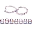 AugustinaJewelry Single Strand 18 Inch 8.0-9.0mm Lavender Semi-Round Freshwater Cultured Pearl Necklace