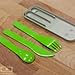 MB Pocket Color green - The biodegradable-plastic cutlery set