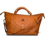 NBA Minnesota Timberwolves Pangea Tan Leather Top Zip Travel Bag