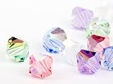 Glasperlen zum Auffädeln von Swarovski Doppelkegel 4mm (Dream Mix), 96 Stück