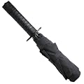 Regenschirm mit Schwert-Griff SAMURAI black small